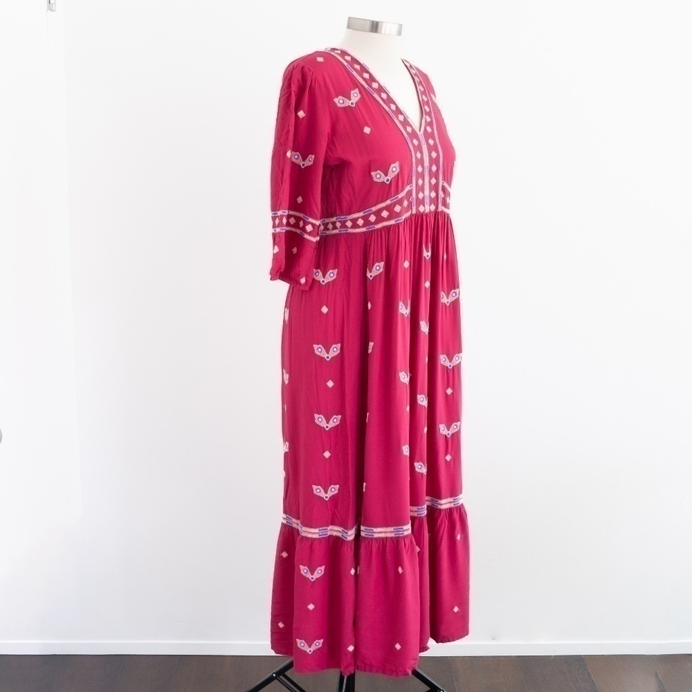 Ba&sh - Java Embroidered Boho Midi Dress - Picture 7 of 16